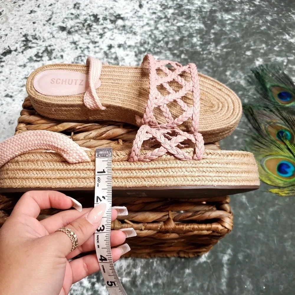 Shutz Byana Ankle-Tie Flatform Sandal